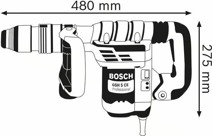 Produktbild Bosch Professional Schlaghammer mit SDS-max GSH 5 CE (Netzbetrieb)
