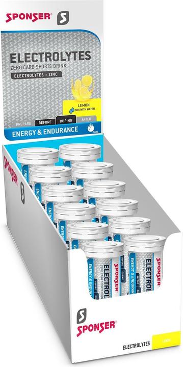 Image du produit Sponser Electrolytes (Citron, 12 pcs, 540 g)