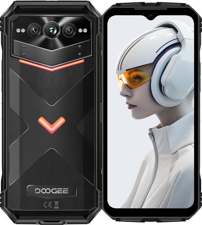 Produktbild Doogee V Max Plus (5G - NFC - 6.58" - 512 GB, 16 GB RAM) Schwarz (512 GB, Obsidian Black, 6.58", Dual SIM, 200 Mpx, 5G)