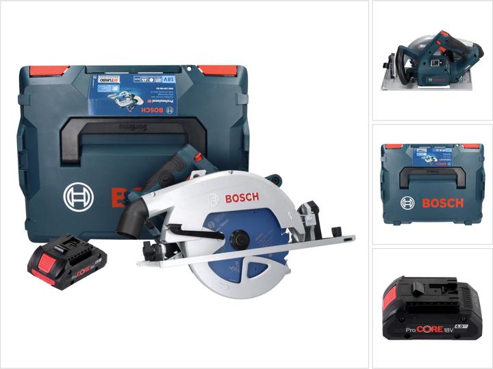 Produktbild Bosch Professional Bosch GKS 18V-68 GC Professional Akku Handkreissäge 18 V 190 mm Biturbo Brushless + 1x ProCORE Akku