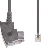 Actual product image E+P Telephone cable T 78/3 3.0m TAE-N plug/Western plug