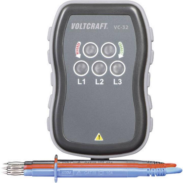 Actual product image Voltcraft Rotary field direction tester (CAT III 500V)
