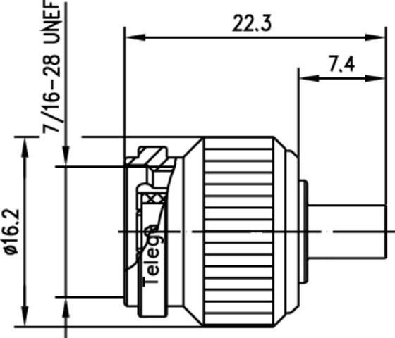 Produktbild Telegärtner TNC-Kabelstecker 50 Ohm, G10 (UT-141), A12 (Stecker und Verbinder)