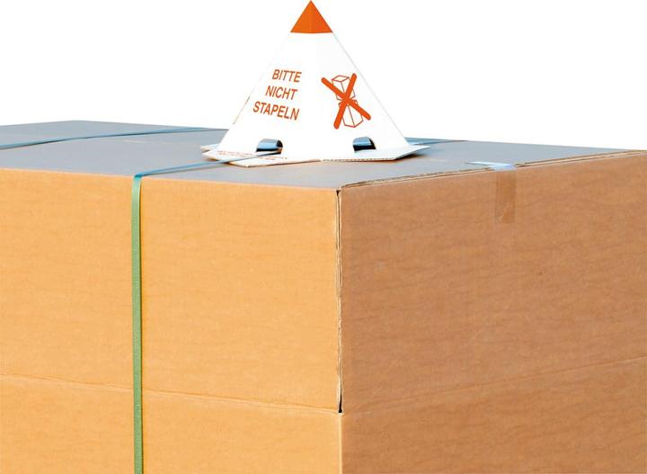 Image du produit Transpak Cône anti-gerbage en carton 1.25 carton ondulé L205xl205xH235 mm arbre unique 1 couleur rouge (25 x)