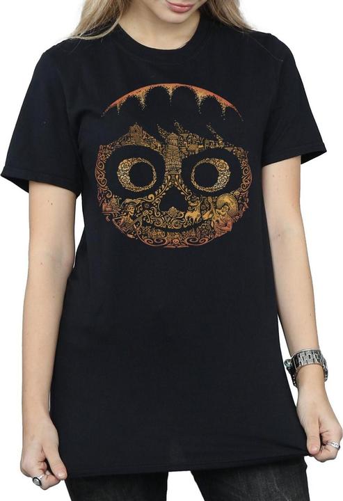 Actual product image Disney Womens/Ladies Coco Miguel Face Cotton Boyfriend T-Shirt (XXL)