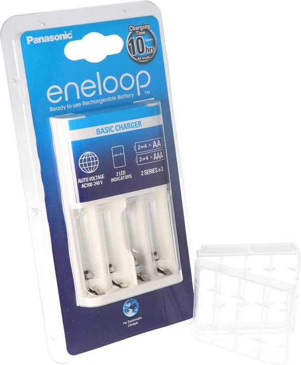 Immagine prodotto Panasonic Caricatore BQ-CC18 per 2-4 celle AA/AAA Comandato a tempo e ACCUCELL Accubox (Specifico del dispositivo, Caricabatterie senza batteria)