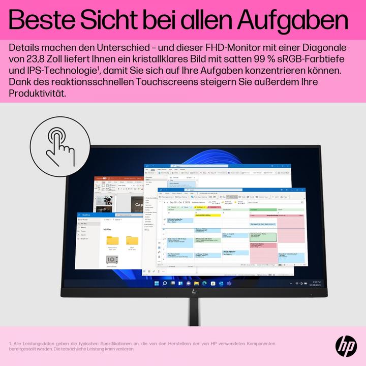 Produktbild HP E24T G5 23.8IN FHD 1920X1080 (1920 x 1080 Pixel, 23.80")