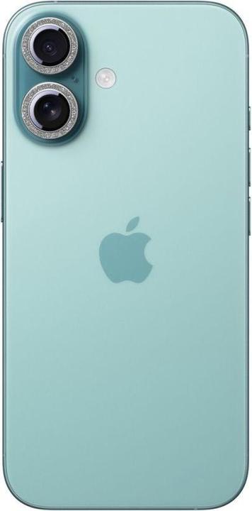 Actual product image Joyroom JR-MSF0299 Camera Lens Protector for iP16/iP16 Plus-Silver (1 Piece, Apple iPhone 16 Plus, Apple iPhone 16)