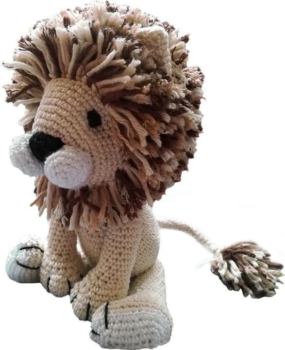 Immagine prodotto Natura Punto Leone all'uncinetto per bambini, peluche, fatto a mano (27 cm)