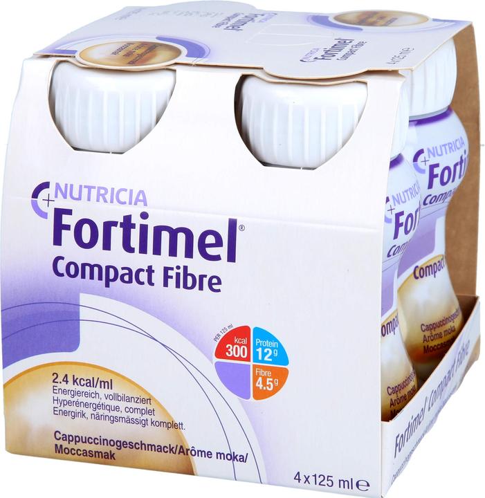 Actual product image Fortimel Compact Fiber Cappuccino (Coffee, 4 pcs., 652 g)