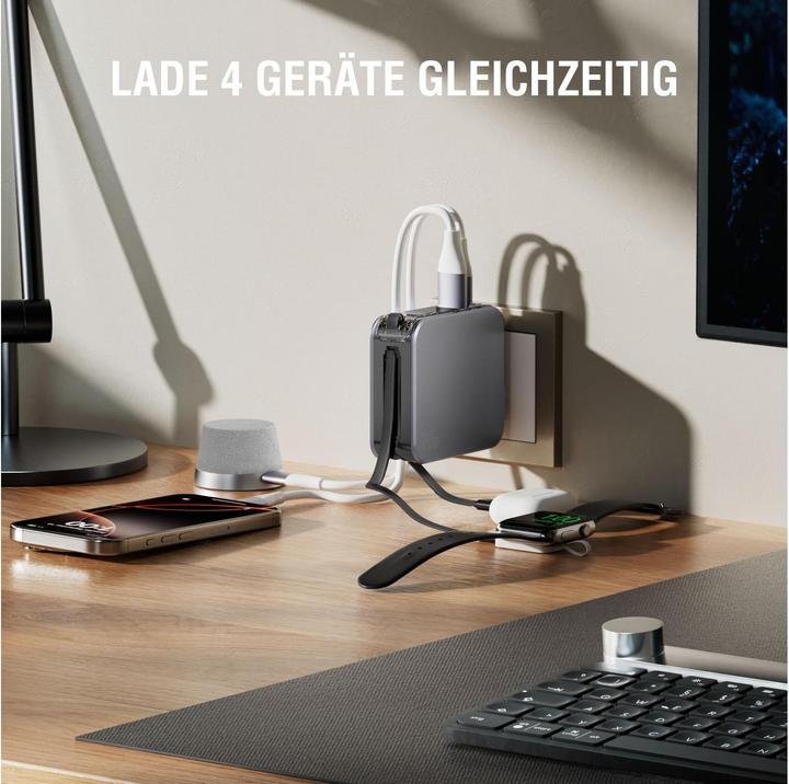 Productafbeelding 4smarts 3in1 hybride oplader Lucid (10000 mAh, 20 W, 37 Wh)