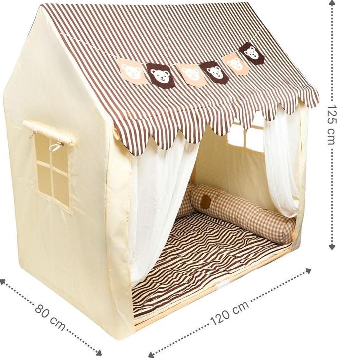 Actual product image Hermex Children's playhouse children's tent house tent cosy house play hut play tent