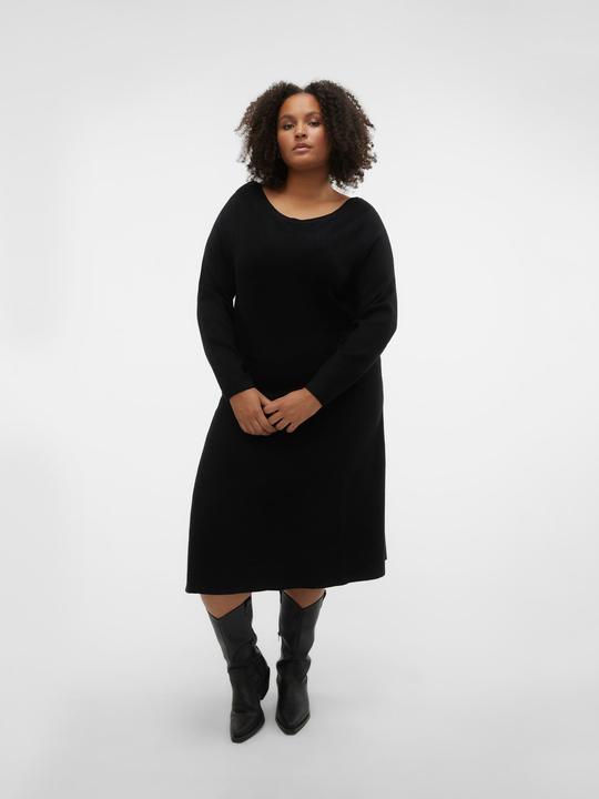 Produktbild Vero Moda VMCNANCY LS BOATNECK DRESS GA EXC CUR Strickkleid (48, 50, L)