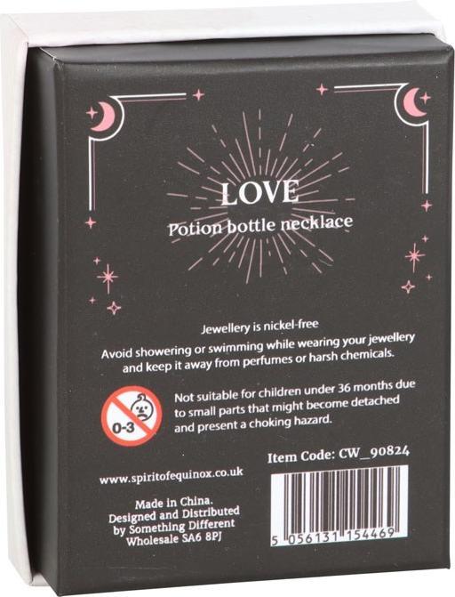 Produktbild Something Different Trankflasche Halskette Love Rosenquarz (100% synthetisches Material)