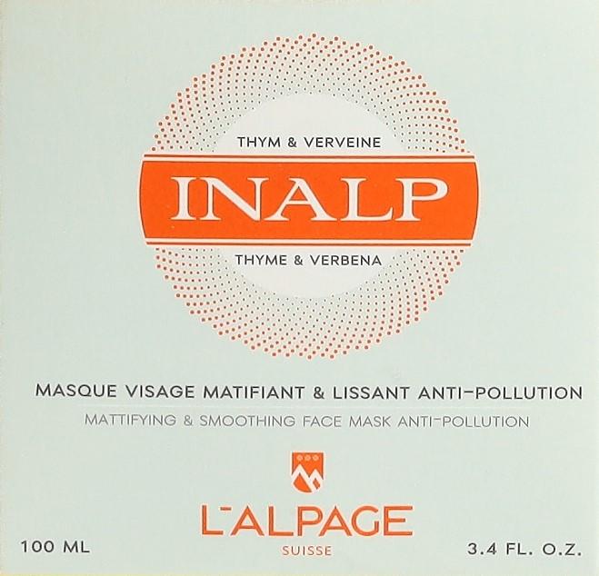 Image du produit L'Alpage Suisse Masque Visage Matifiant & Lissant Anti-Pollution Inalp (50 ml)