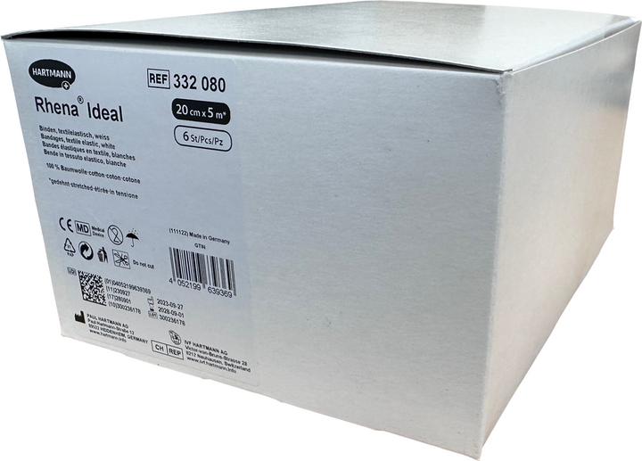 Actual product image Rhena Ideal Elastic Bandage 20cmx5m white 6 pcs.