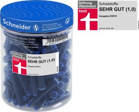 Actual product image Schneider Ink cartridges (ink cartridges, Blue)