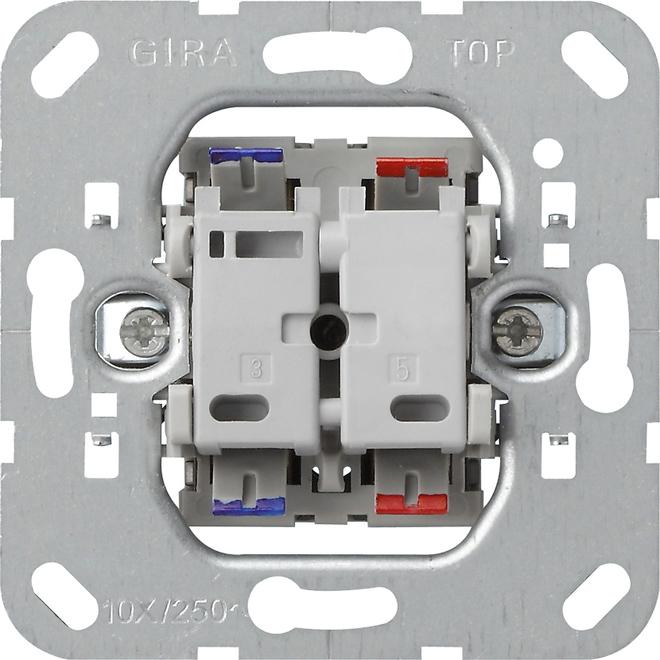 Gira Bouton-poussoir d'arrêt 2-p Insert 013200