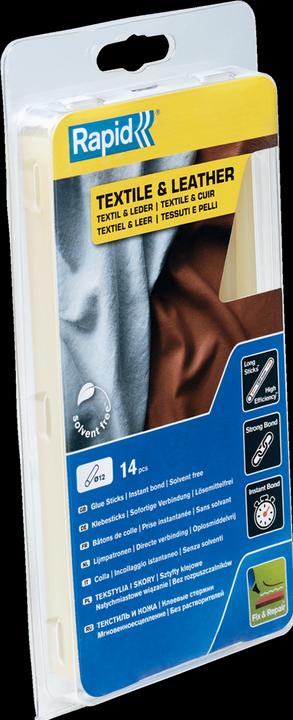 Actual product image Rapid Textile & leather glue sticks Ø12x190mm 14 pieces
