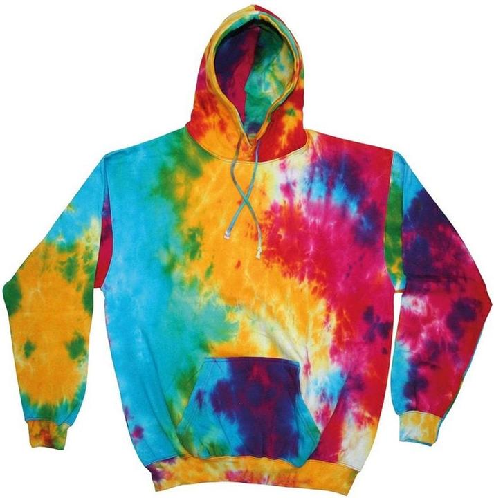 Immagine prodotto Colortone Kvinnor Felpa con cappuccio arcobaleno Batik Look (S)