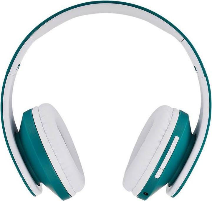 Actual product image PowerLocus Wireless Headphones P2 (blue-white) (20 h, Cable, Wireless)