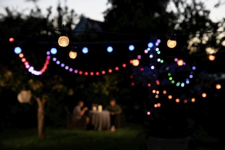 Image du produit Nordic Smartlight Lite Bulb Moments 12m Smart Outdoor Light Chain - 25 x Globe Facets (1.20 m)