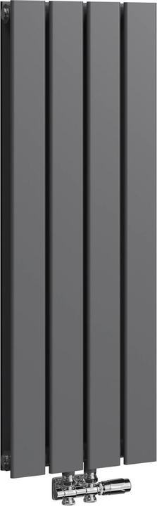 Produktbild Emke Heizkörper, Flachheizkörper mit Zentralanschluss, Anthrazit 90x30cm 446W Doppellagig (446 W)