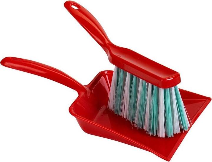 Broom set with candy cane motif
