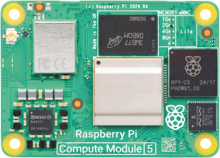 Immagine prodotto Raspberry Pi CM5102016 Modulo di calcolo 5 WiFi 2GB RAM 16GB eMMC