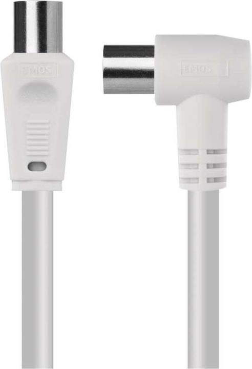 Actual product image Emos Antenna coaxial cable, shielded 15m - right-angle plug (Antenna cable)