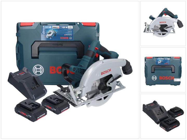 Immagine prodotto Bosch Professional Sega circolare Bosch GKS 18V-70 L Batteria 18 V Brushless 190 mm BITURBO + 2x Batteria ProCORE 4,0