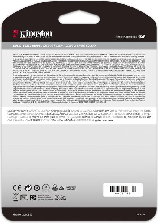Image du produit Kingston KC2000 (1000 Go, M.2 2280)