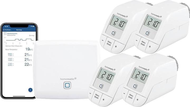 Actual product image Homematic IP Heating starter set for 4 radiators