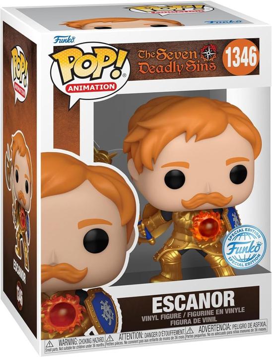 Image du produit Funko Pop! Animation : The Seven Deadly Sins - Escanor (with Axe) (Metallic) (Edition spéciale) #1346