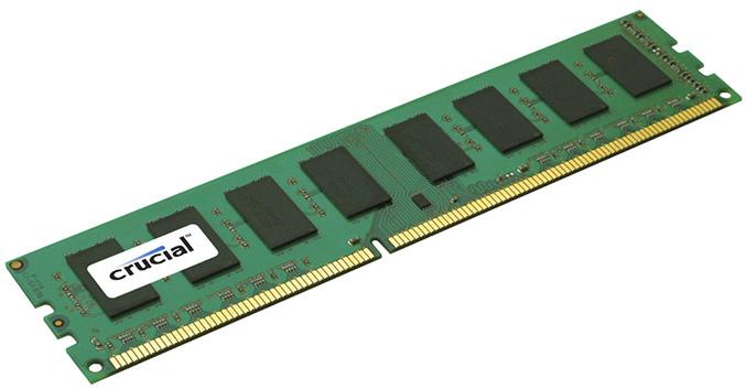 Actual product image Crucial 4GB DDR3 1600 MHz CL11 UDIMM (1 x 4GB, 1600 MHz, DDR3-RAM, DIMM)