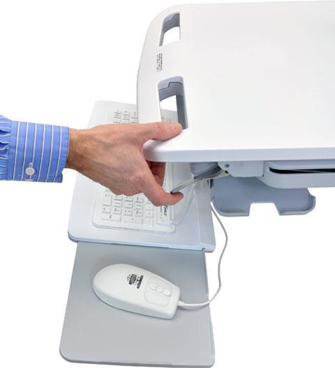Actual product image Ergotron Trolley for LCD display/keyboard/mouse/CPU/notebook/barcode scanner (open architec