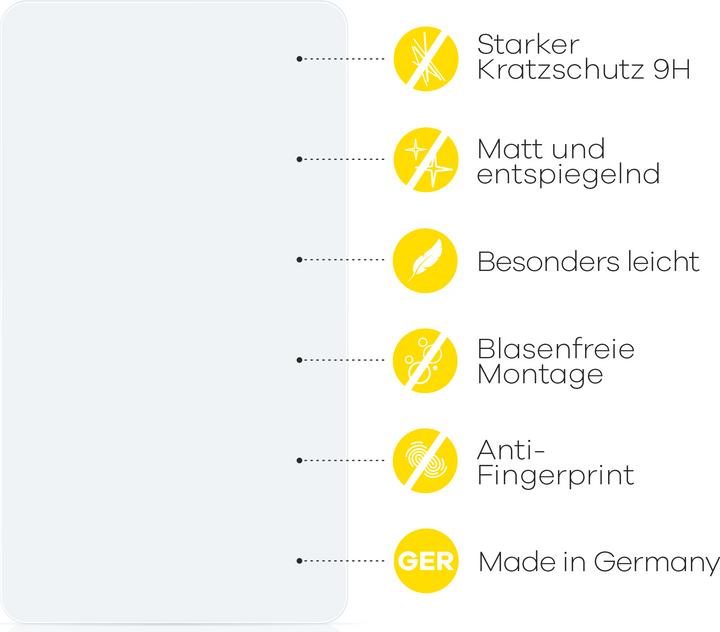 Produktbild upscreen Reflection Shield Panzerglasfolie Matt (1 Stück, Crosscall Core Z5)