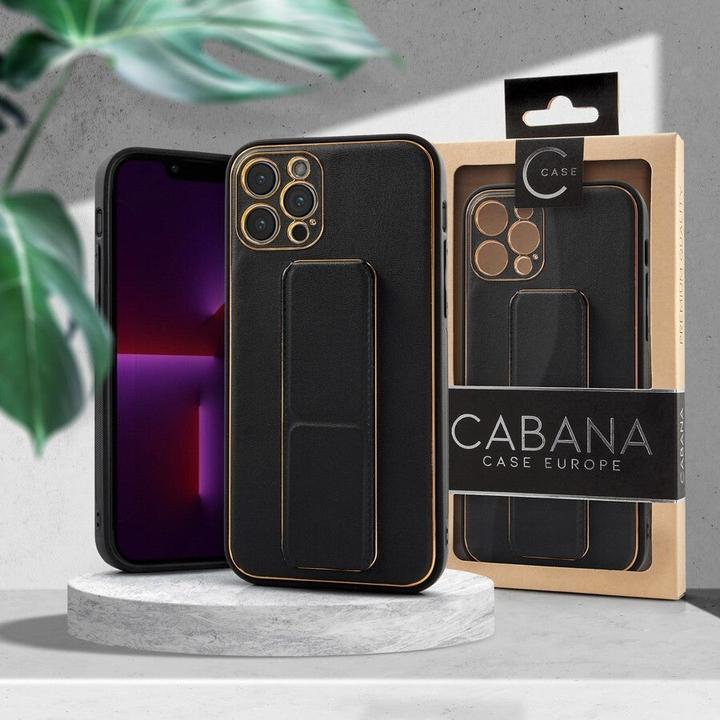 Produktbild Cabana Hülle iPhone 13 Pro - Hardcase Schutzhülle Luxury Schwarz No.10 Made in Europe Handmade (Apple iPhone 13 Pro)