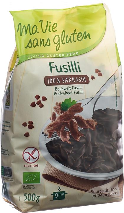 Actual product image Ma vie sans Gluten Fusilli 100% buckwheat (500 g)
