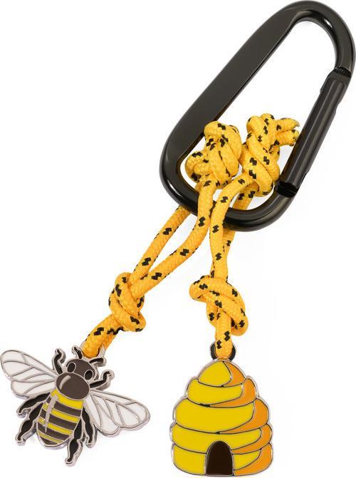 Troika MAJA Schlüsselanhänger Karabinerhaken mit Biene und Bienenkorb, mehrfarbig