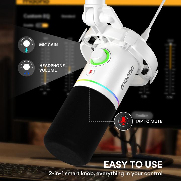 Actual product image Maono PD200XS USB/XLR microphone