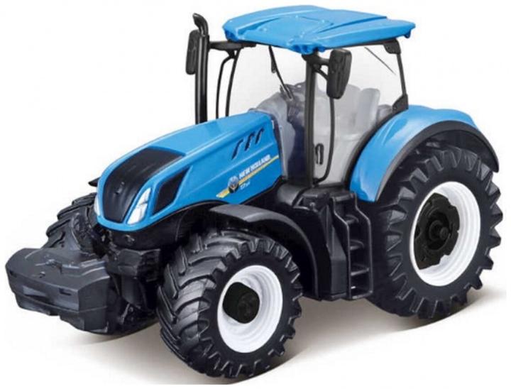 Actual product image Bburago 18/31612 New Holland T7.315 tractor Official scale 1:32 metallic blue