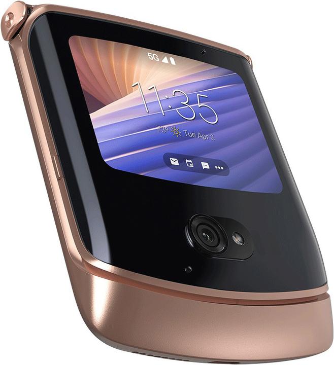 Produktbild Motorola Razr 5G (256 GB, Blush Gold, 6.20", SIM + eSIM, 48 Mpx, 5G)