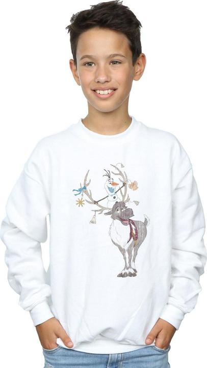 Actual product image Disney Boys Frozen Sven And Olaf Christmas Ornaments Sweatshirt (140, 146)