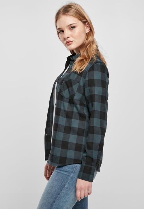 Produktbild Urban Classics Ladies Turnup Checked Flanell Shirt (XXL)