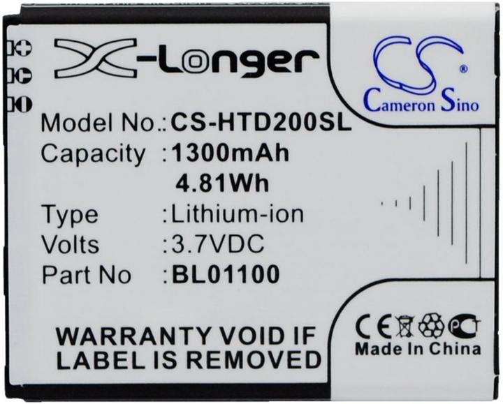 Actual product image NoName Battery for HTC A320E etc