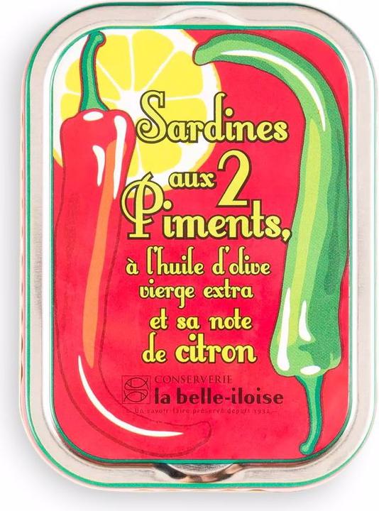 la belle-iloise Sardinen "2 chilis" (115 g)