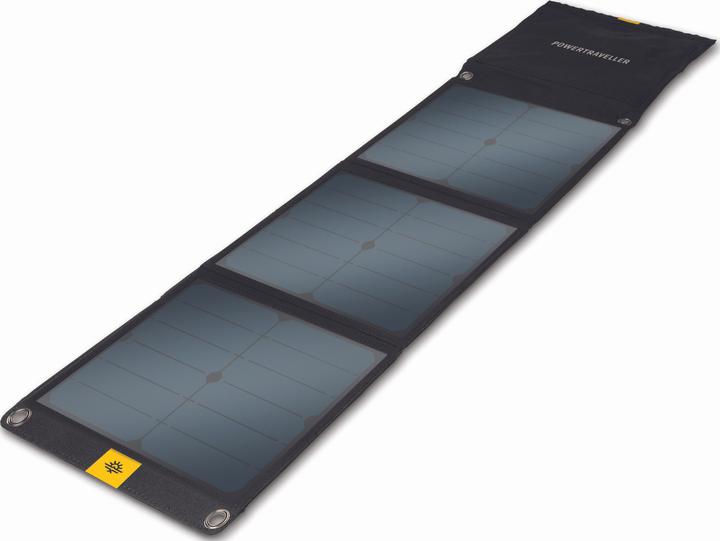 Actual product image Powertraveller Falcon 40 Solar charger with 2x USB-A and 1x DC output (40 W, 0.91 kg)