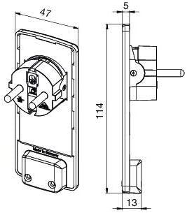 Actual product image Kalitec Schulte Elektrotechnik GmbH 1510 0000 0300 EVOline Plug safety plug extra-flat, white