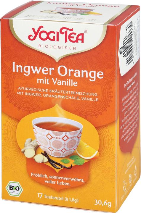 Produktbild Yogi Tea Ingwer Orange mit Vanille ayurvedische Kräuterteemischung, 17 St. Filterbeutel (30.60 g)